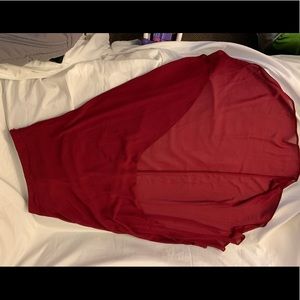 Burgundy skirt
